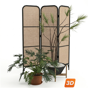 Folding screen Skp Files 